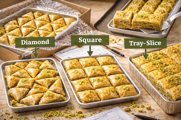 Classic Baklava Cuts: Diamond, Square, Tray-Slice — Baklava Academy