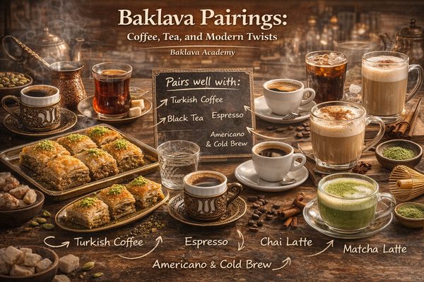 Baklava Pairings: Coffee, Tea, and Modern Twists — Baklava Academy