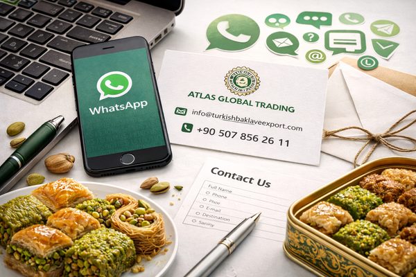 Export customer support for Turkish baklava buyers worldwide